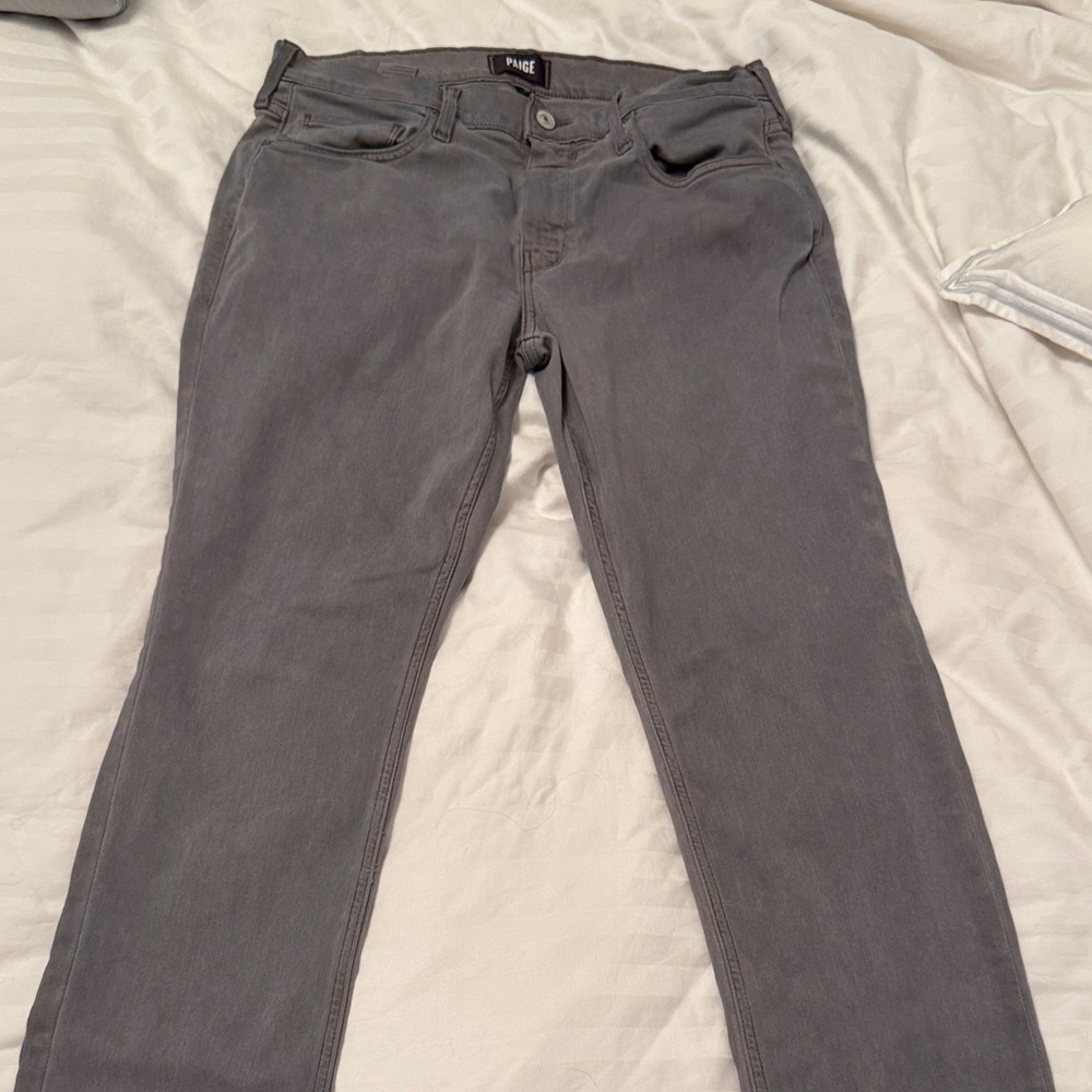 PAIGE Charcoal Denim Pants